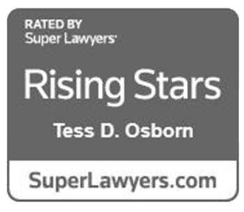 Rated by Super Lawyers Rising Stars Tess D. Osborn SuperLawyers.com